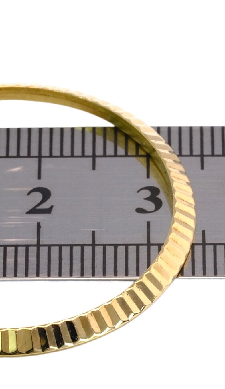 GENUINE ROLEX 18KY GOLD FLUTED BEZEL FOR DATEJUST DAY DATE 36MM WATCH 16233